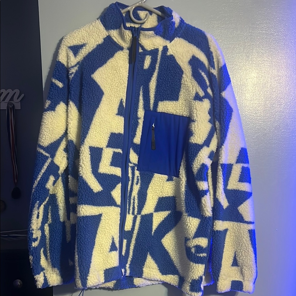ASOS Blue and White Ski Jacket